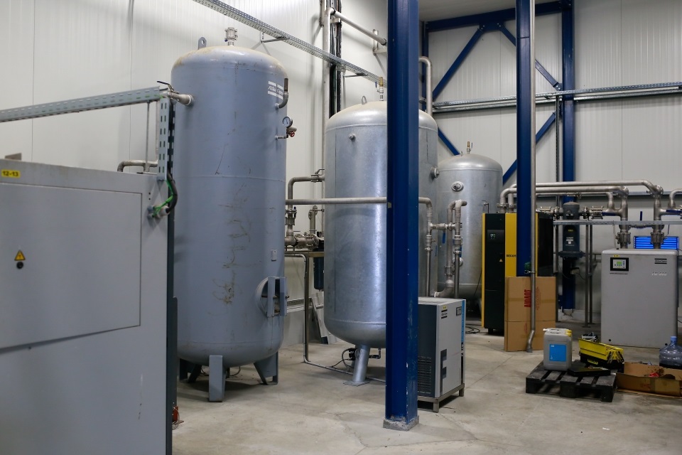 Κατασκευή αεροστασιου στο εργοστάσιο Όλυμπος